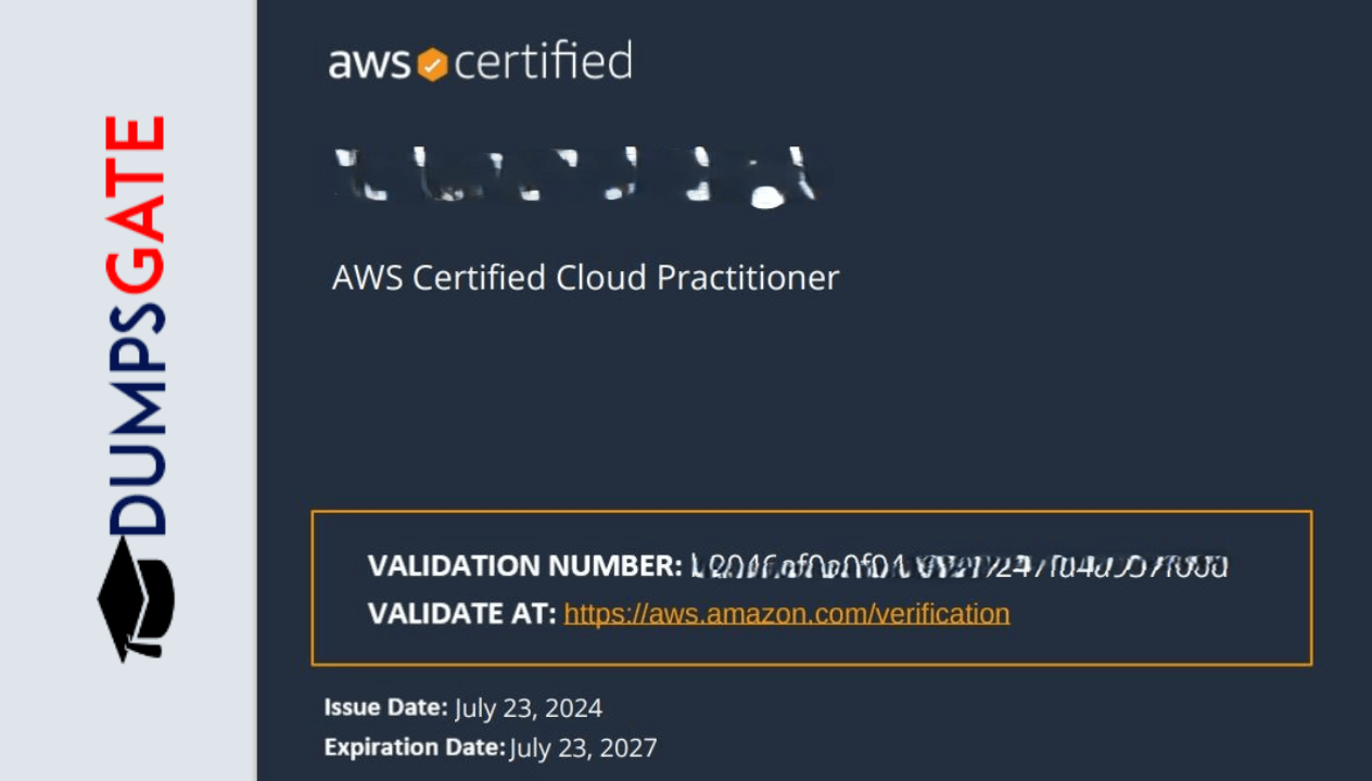 AWS CLF-C02 Success story 1