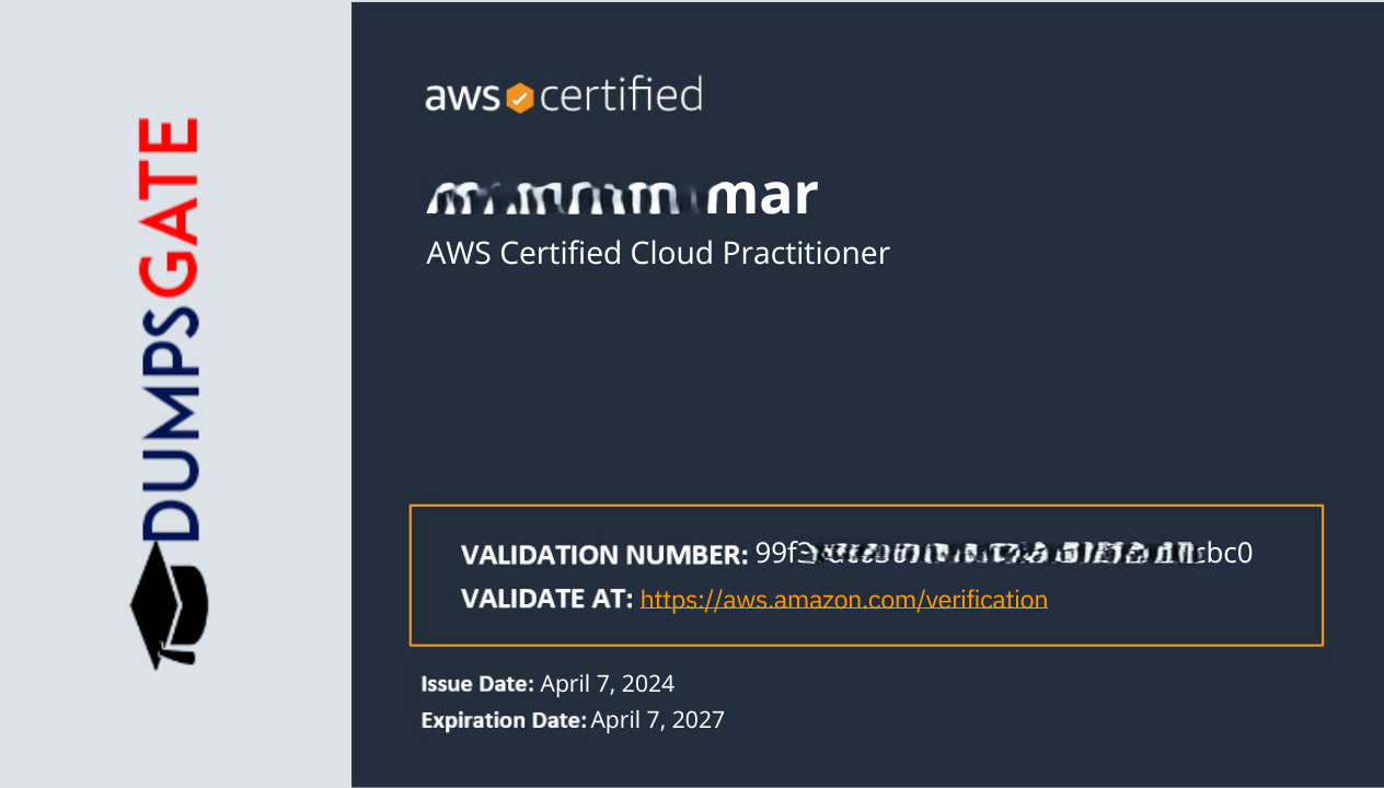 AWS CLF-C02 Success story 5