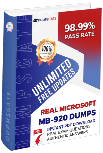 2026 Refreshed Microsoft MB-920 PDF DUMPS for Dynamics 365 Fundamentals (ERP) Exam